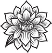 © BABBAN - Single Petal Silhouette Vector Chic Monochromatic Bloom Design Iconic Grace