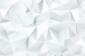 Wall Mural - Abstract white background with triangles. Generative AI