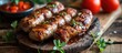Romanian food: meat rolls known as mititei or mici.