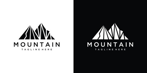 Wall Mural - Montain logo design vector illustration concept
