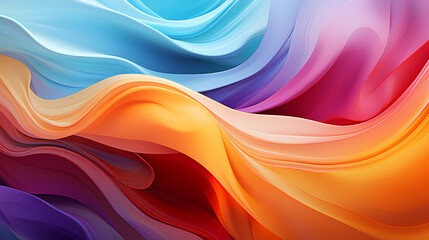 Digital technology blue rhythm wavy line abstract graphic poster web page PPT background with generative
