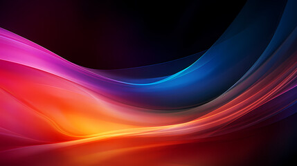 Digital technology blue rhythm wavy line abstract graphic poster web page PPT background with generative