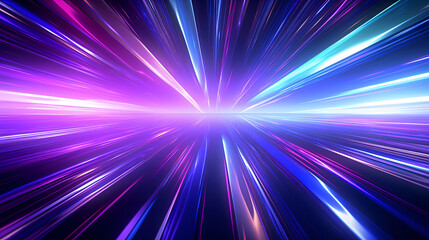 Digital technology blue rhythm wavy line abstract graphic poster web page PPT background with generative
