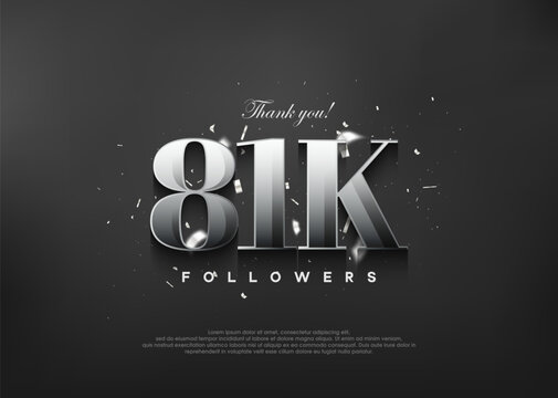 Thank you 81k followers. Elegant design with metallic silver color.