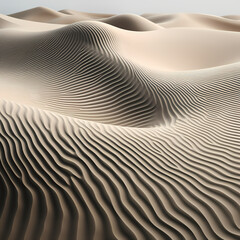 Poster - Abstract patterns created by sand dunes in a desert.