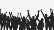 © Ariestia - crowd of people party silhouettes