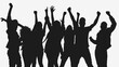 © Ariestia - crowd of people party silhouettes