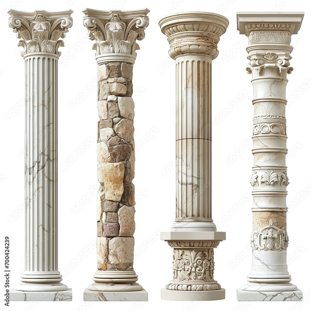 Ancient Columns Set Stock Photo | Adobe Stock