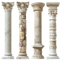 Sticker - ancient columns set