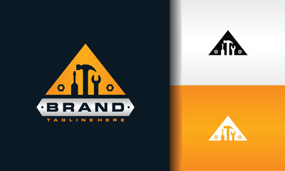 Wall Mural - triangle workshop equipment logo