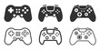 Gamepad Set Gamer Gaming Joystick, Video Game Controller  Design