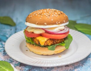 vegetarian hamburger