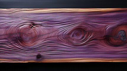 Wall Mural - photorealistic neat looking board art from purple walnut wood