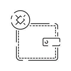 Sticker - Blockchain vector line icon or design element in outline style