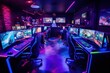 Online Gaming at Internet Cafe: Immersed in Computer Games, Embracing the Esports Concept