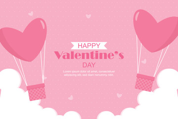 Wall Mural - Happy Valentine day background vector design