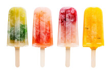 Popsicle Flavor Assortment isolated on transparent background
