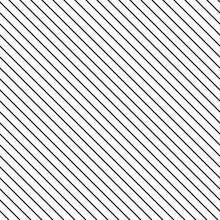 Diagonal Hatching Pattern, Black And White Slanted Lines - Vector Seamless Repeatable Texture