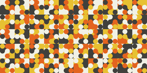 Leinwandbilder - A simple pattern of dots. Vector pattern of dots, mosaic and endless.