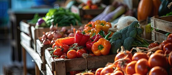 Sticker - beets fresh vegetables Farmers marker grocery store zero waste shop Local market food fresh and organic farm products Delicious and healthy food. Creative Banner. Copyspace image