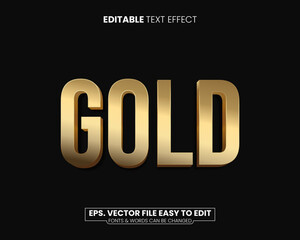 Wall Mural - 3d gold text effect