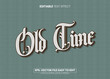 © Global Studio - Vintage old time editable text effect