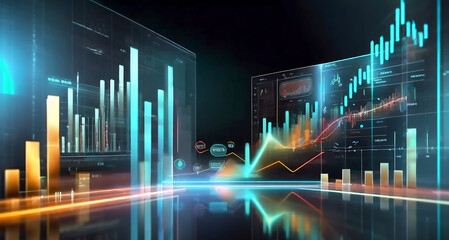 Background information on business finance and investments, global business data analysis concepts. generative ai