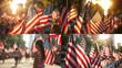 american flag and flags