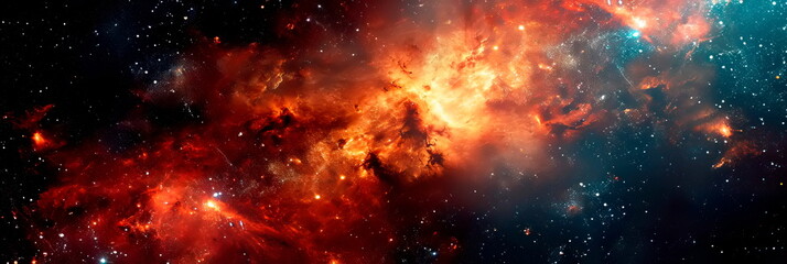 Wall Mural - magic color galaxy. infinite universe and starry night.