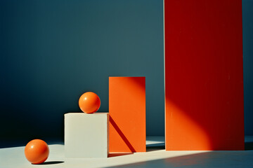 Aufkleber - The harmony and balance of geometric shapes and forms in a graphical composition.