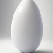 Pearl stone Egg shape on white background