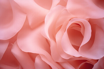 Fototapete - A mesmerizing macro photograph capturing the delicate intricacies of a rose petal, with soft velvety textures and subtle gradients of pink.