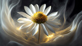 Fototapeta Kwiaty - Jeżówka, piękne kwiaty w dymie, dekoracja ścienna, tło, generative ai