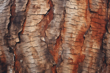 Aufkleber - A mesmerizing macro photograph showcasing the intricate texture of tree bark, with fine lines, rough edges, and subtle patterns creating a visually captivating image.