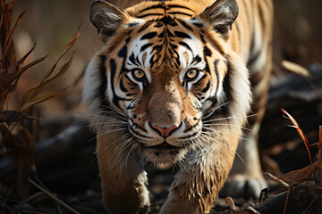 Wall Mural - Animal Bengal Tiger realistic photography