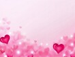 © Leohoho - Dreamy pink heart shape abstract background for Valentine's Day or Wedding invitation