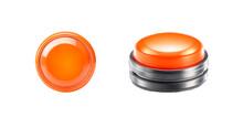 Orange Button Isolate Png