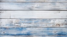 White And Blue Wood Texture Background.