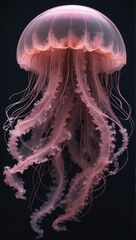 Wall Mural - glowing jellyfish