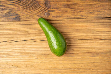 Wall Mural - Avocado Isolated, Whole Avokado, Green Avocados Slice, Fresh Alligator Pear, Long Avocado Fruit