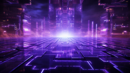 Wall Mural - background cyber theme, suitable for an image illustration or background, cyber purple theme