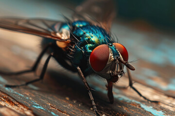 macro of fly