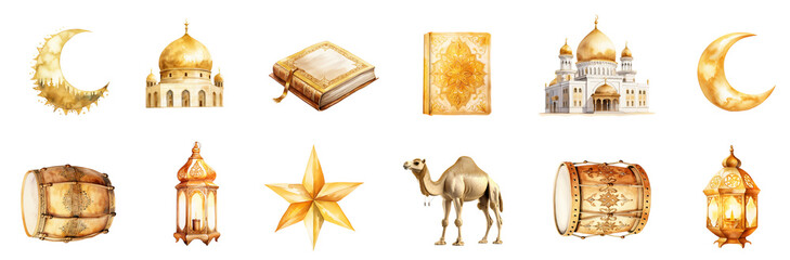 Ramadan and Eid Celebration Elements