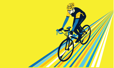 Great elegant vector editable bicycle race poster background design for your championship community event	