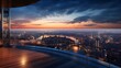 Cityscape Splendor: Captivating Panorama from Skyscraper's Observation Deck - Awe-Inspiring Urban Majesty