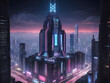 Neon Metropolis, Cyberpunk City at night