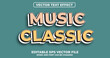 © Atharam - Music classic vector text effect