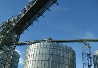 Sticker - Grain Bins and Silos at an Elevator