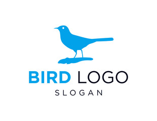 The logo design is about Bird and was created using the Corel Draw 2018 application with a white background.