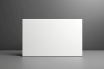 Wall Mural - Empty white box on a gray background